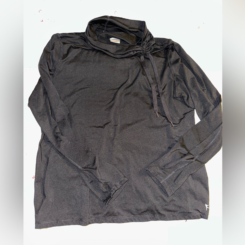 Danskin now black active turtleneck long sleeve plus size XXL
